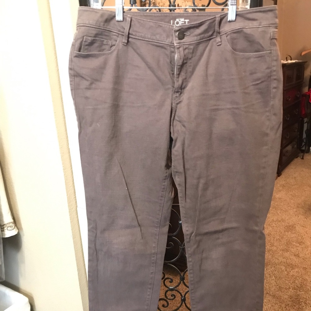 Loft curvy skinny size 14 brow “jeans”